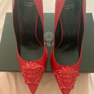 Red Versace Pumps (Authentic)